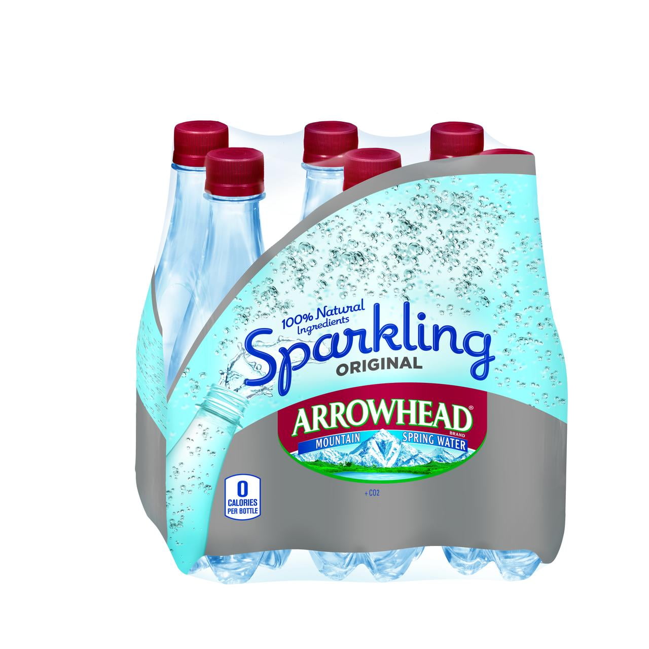 Arrowhead Sparkling Mountain Spring Water, 16.9 Fl Oz, 24 Count by Nestle Waters North America