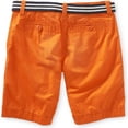 thumbnail image 2 of Aeropostale Shorts chinos casuales con cinturón de longitud clásica para hombre, naranja, 28 Aeropostale chino, 2 of 2