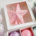 thumbnail image 4 of Christmas Tree Topper Star, 8 Inch Plastic Tree Top Decoration in Trendy Pastel Colors - Easy Install Versatile Holiday Decor pink, 4 of 5