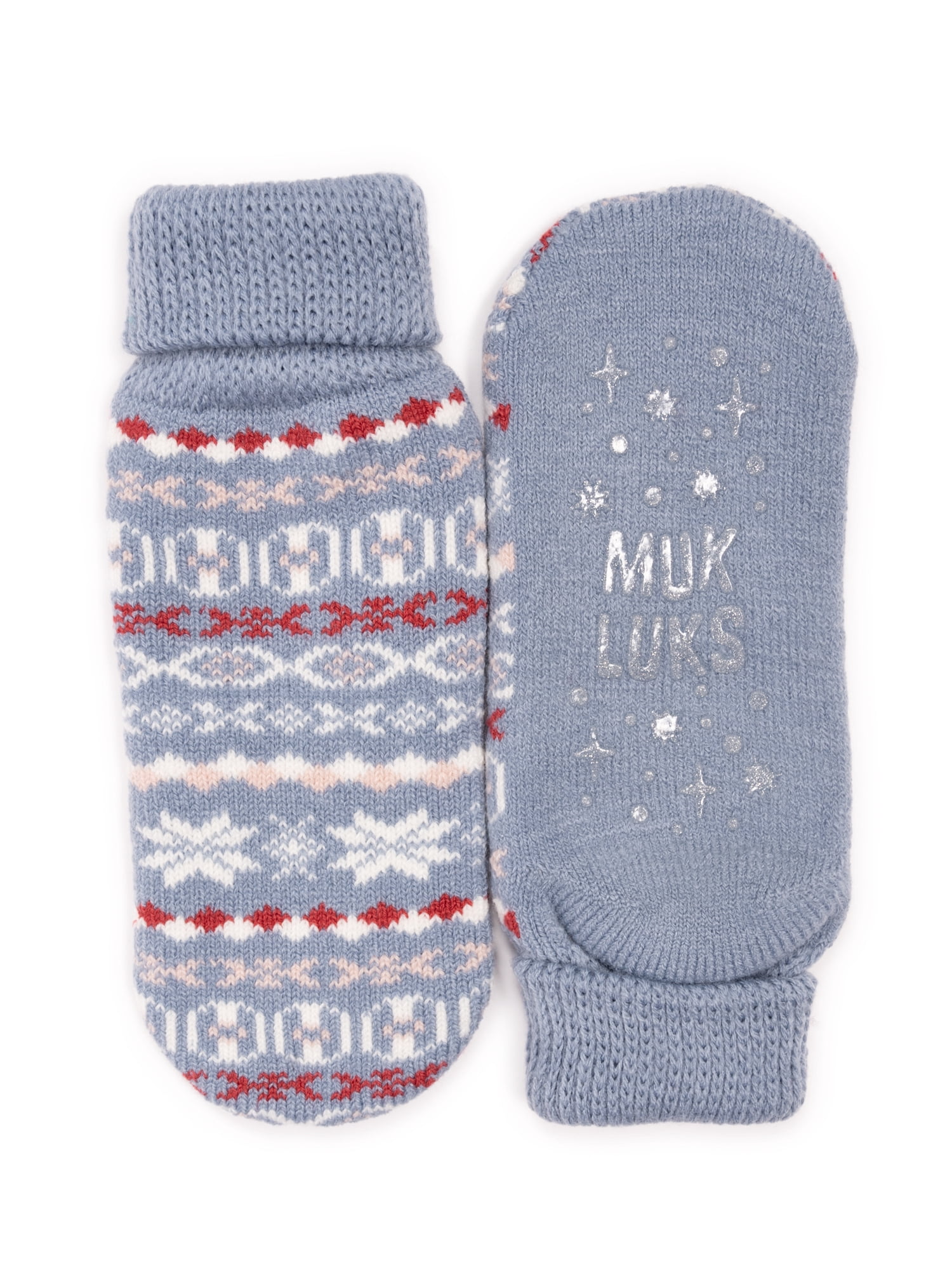 MUK LUKS Women's Thermal Ankle Slipper Sock Gift Set, Size 6-10