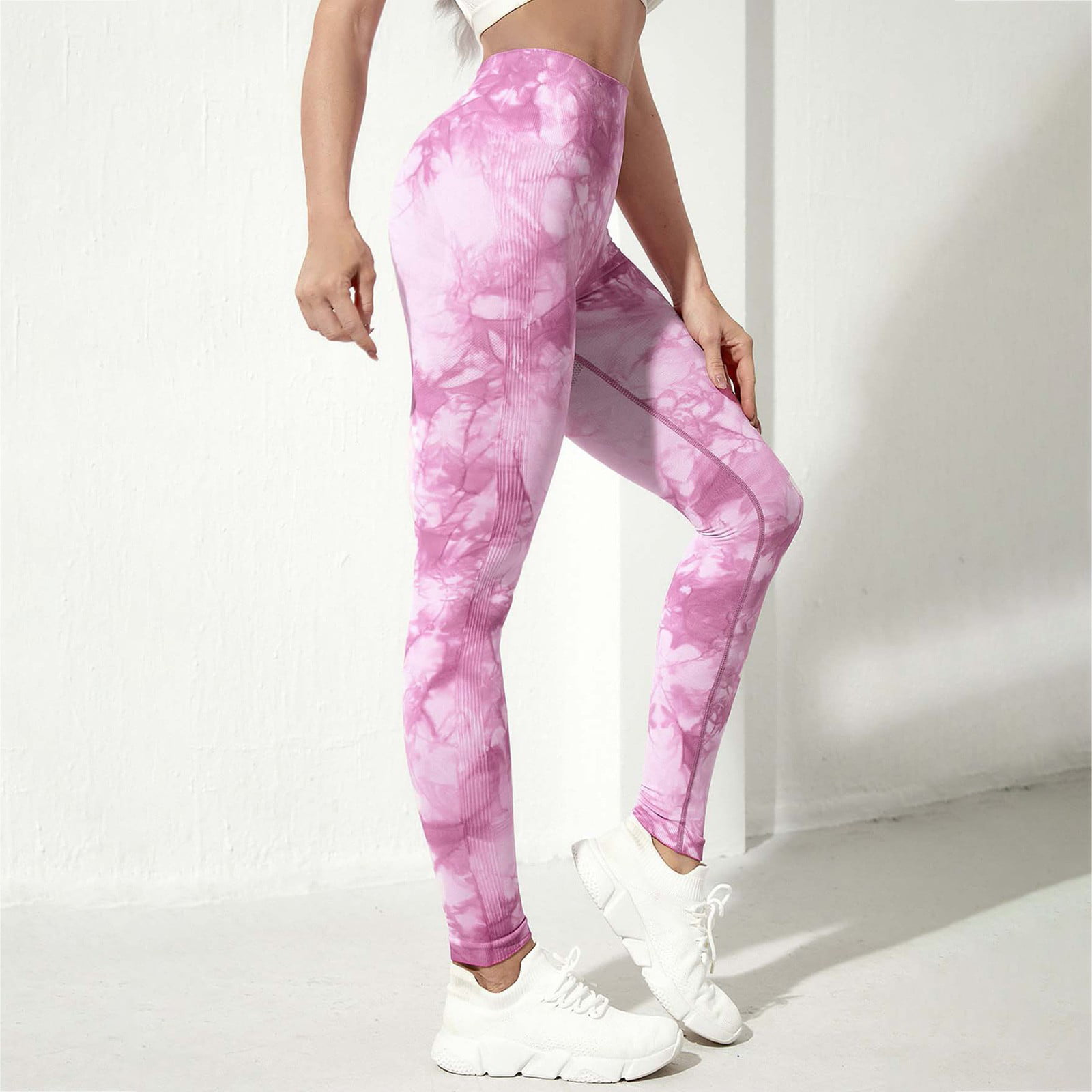 TOWED22 Plus Size Yoga Pants,Women's Color Block Fold Over Waist Yoga Pants  Flare Leg Workout Leggings Pink,X-S - Walmart.com