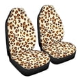 thumbnail image 7 of ZIATUBLE Leopard Print Car Seat Covers Front Seat Only 2 Packs Aesthetic Auto Interior Seat Protector Car Decor Accessories Dust Resistant Driver Seat Covers for Most Cars SUV Trucks, 7 of 7