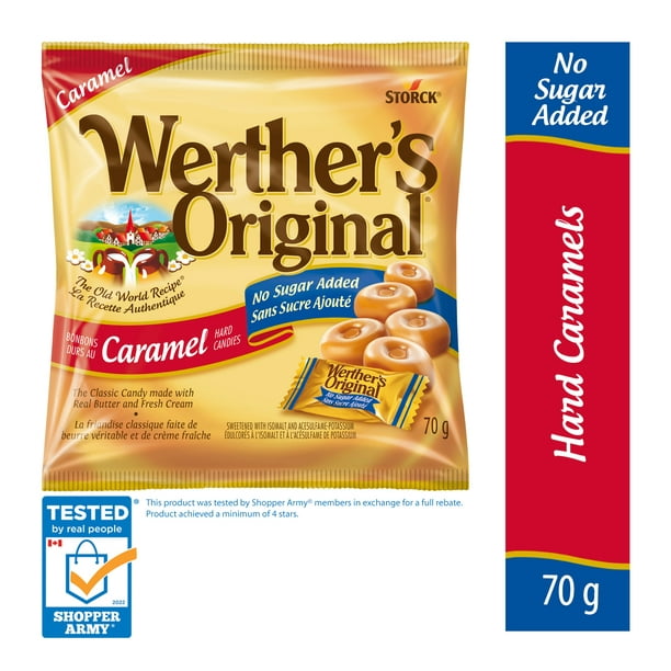 Bonbons durs au caramel sans sucre ajouté Werther’s Original 70 g