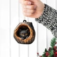thumbnail image 3 of decor hanging,Animal Christmas Decorations Cute Christmas Decorations Unique Animal Christmas Decorations Christmas Tree Decorations Animal Lovers,Black, 3 of 3