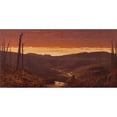 thumbnail image 2 of Sanford Robinson Gifford 18x11 Black Ornate Wood Framed Double Matted Museum Art Print Titled - Twilight in The&nbsp;Catskills (1861), 2 of 5