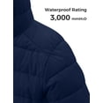 thumbnail image 5 of Wantdo Boy's Hooded Padded Coat Quilted Packable Jacket Waterproof Warm Jacket for Skiing Navy 10-12, 5 of 8