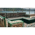thumbnail image 4 of Green L Shaped Corner Sofa, Floor Lounger, Couch Bed, Floor Cushions Sofa, Arabic Majlis Seating Set, Turkish Sofa, Modular Sofa, Sofa Bed, 4 of 4