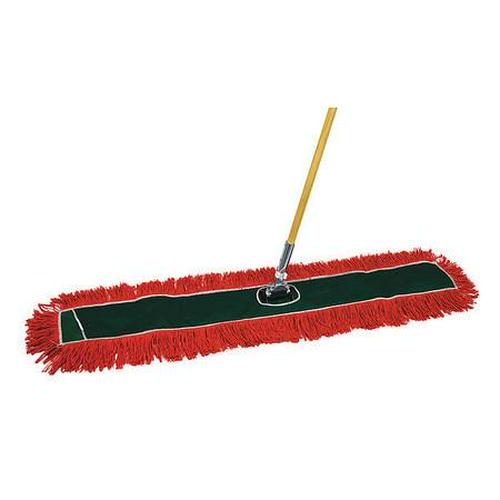 Tough Guy Dust Mop Kit, 48 in W, Green/Red