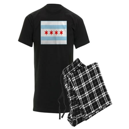 

CafePress - City Of Chicago Flag - Men s Dark Pajamas