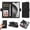 Black, variant on ELEHOLD For iPhone 16 Pro Leather Wallet Phone Case, Embossed Diamond Folio Flip Cover, Card Holder Cash Slot, Stand Support, Wrist Strap Lanyard -Purple