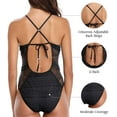thumbnail image 4 of Alove Women Deep V Monokini Sexy Swimsuit Swimwear One Piece Bathing, 4 of 6