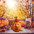 thumbnail image 4 of Animal Pumpkin Figurines – Halloween Funny Resin Farm Statue, Cute Cow Duck Sheep Pig Chicken for Fall Thanksgiving Table Centerpiece, Harvest Season Decor, 4 of 6