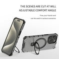 thumbnail image 4 of Allytechgroup Rugged Case for Apple iPhone 16 Pro, Ring Holder Kickstand [Camera Lens Protective] Bumper Anti-Scratch Hybrid Shockproof Phone Case for iPhone 16 Pro for Women Men,Clear, 4 of 9