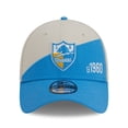 thumbnail image 3 of Men's New Era Cream/Powder Blue Los Angeles Chargers 2023 Sideline Historic 39THIRTY Flex Hat, 3 of 7