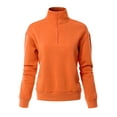 thumbnail image 3 of MixMatchy Women's Solid Cozy Half Zip-Up Pullover Sweater Top, 3 of 7