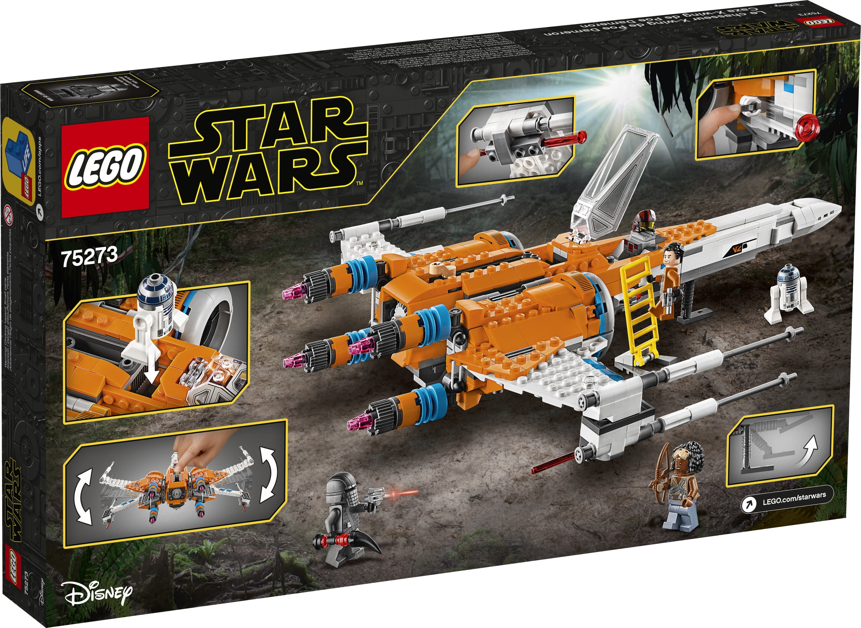 LEGO 75273 Star Wars Poe Dameron's X-wing Fighter Building 761 Pieces - Walmart.com