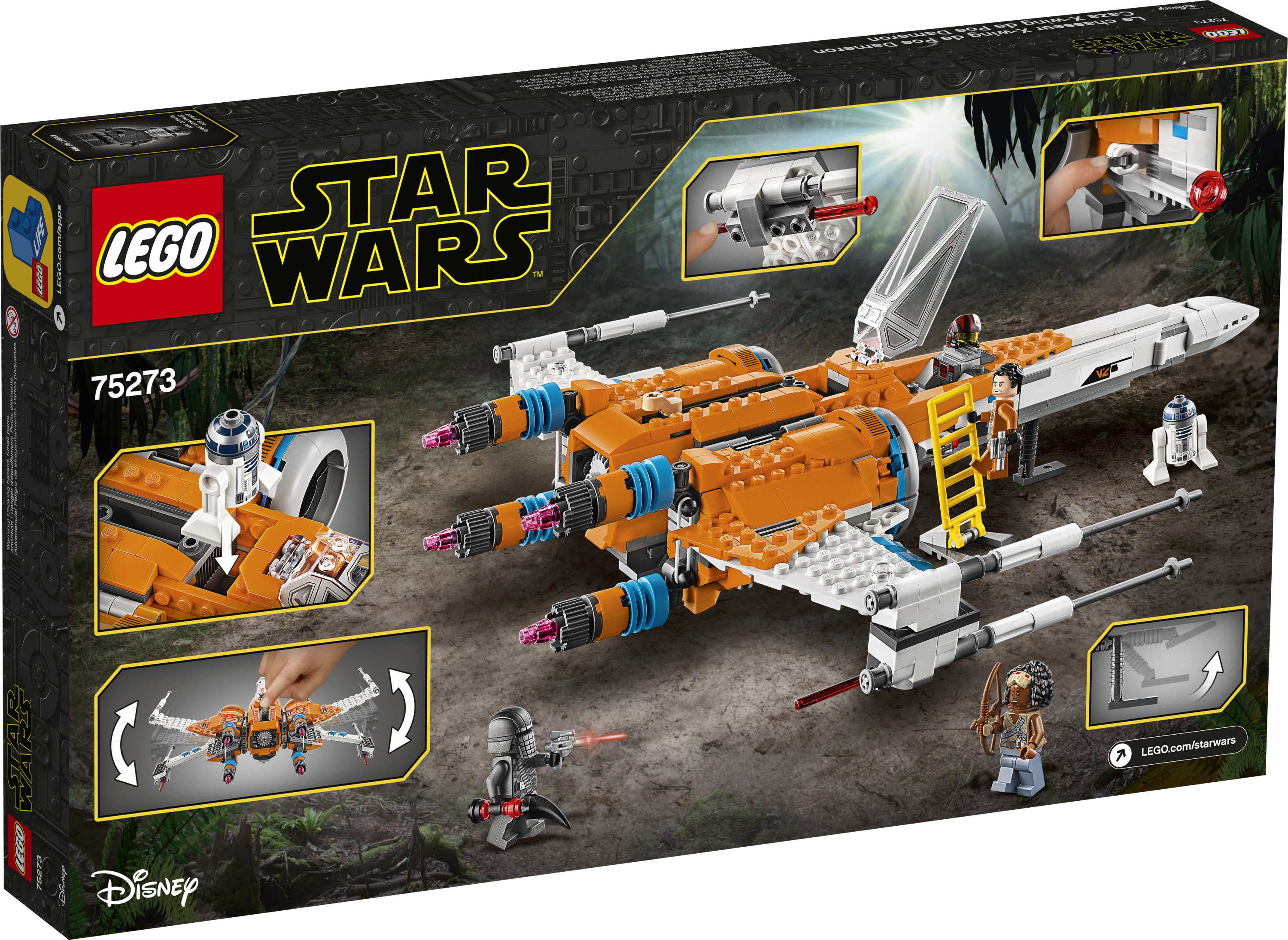 LEGO 75273 Star Wars Poe Dameron's X-wing Fighter Building Kit, 761 Pieces - image 5 of 7