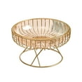 thumbnail image 2 of Rongfmy Iron Wire Fruit Serving Bowl Storage Creative Vegetable Stand Holder for Outdoor Yellow M, 2 of 9