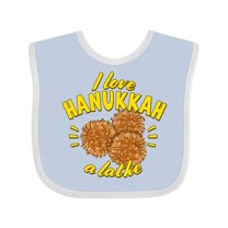 Inktastic I Love Hanukkah a Latke Boys or Girls Baby Bib