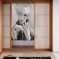 thumbnail image 2 of Cortina para puerta Kaneki Ken, cortina opaca con estampado de patrón para ventana, cortina divisoria para habitación, tapiz para decoración del hogar, 34" de ancho x 56" de largo, 2 of 7