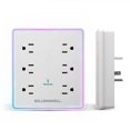 thumbnail image 2 of Bell + Howell LED Outlet Extender Station 10 Port Surge Protector with 6 AC Outlets 2 USB 2 USB-C Fast Charging Night Light, 2 of 9