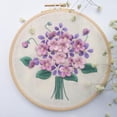 thumbnail image 2 of GUOOL 3D Pansy Flower Stumpwork Crafts DIY Embroidery Starter for Beginners, 2 of 9