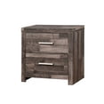 thumbnail image 2 of Dark Cherry Finish Nightstand | Sleek Design for Bedroom | Solid Pine Wood Construction | Solve Lack of Nighttime Storage, 2 of 2