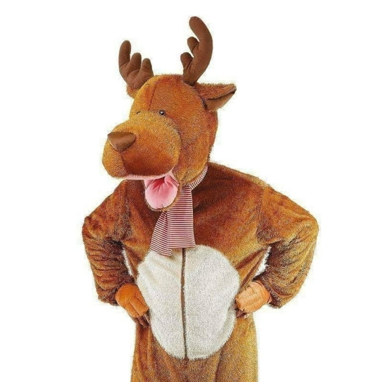 Reindeer Moose Costume Big Head Adult Nativity Suit Reindeer Moose Costume Big Head Adult Nativity Suit
