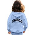 thumbnail image 6 of Vividxx Hoodies For Girls Long Sleeve Letter Print Hooded Sweatshirts Kids Soft Zip Up Hoodie With Pocket Trendy Fashion 9-10 Years, 6 of 7