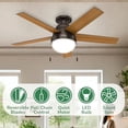 thumbnail image 3 of Ventilador de Techo Hunter Anslee Bronce con Luz 46 Pulgadas, 3 of 5