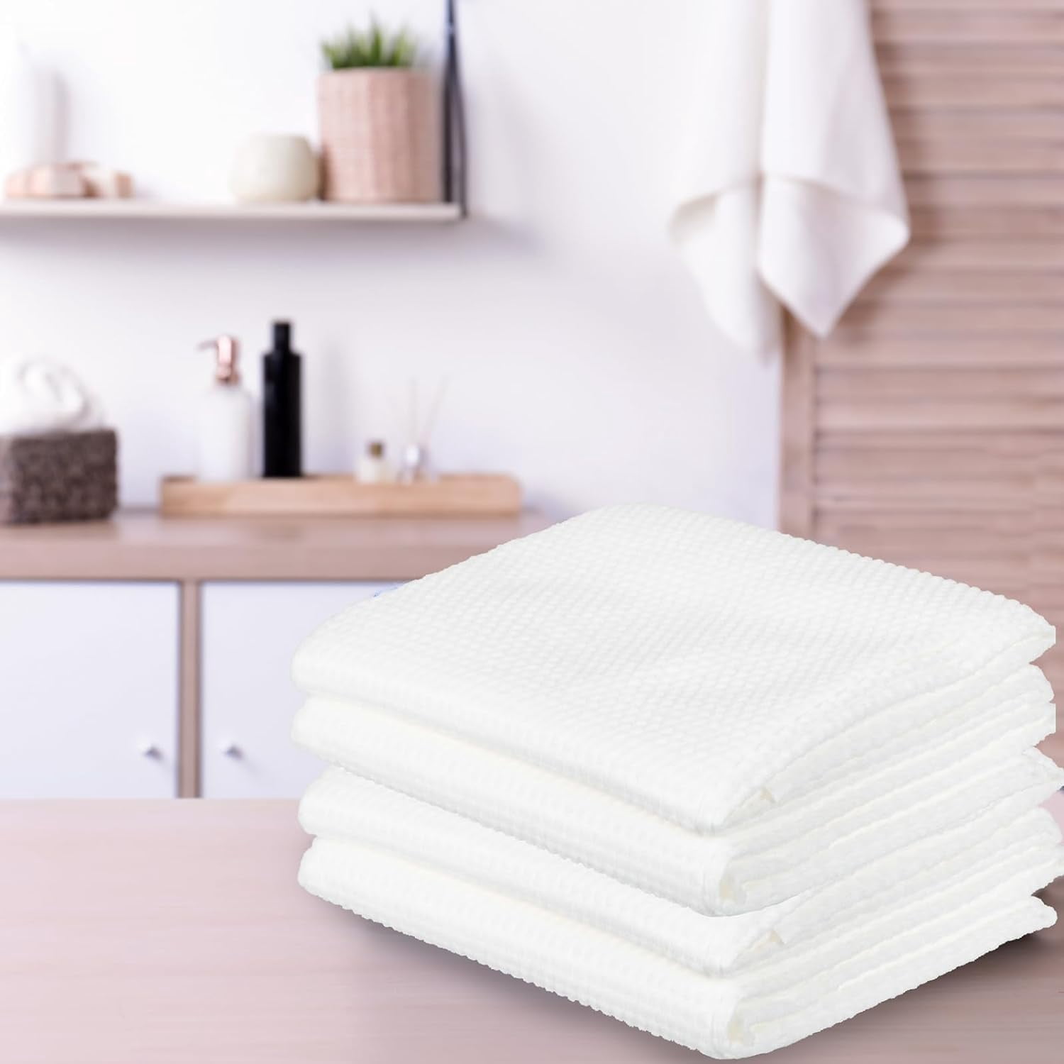 ForPro Premium Disposable Bath Towels, Salon & Spa Towels for Hair, Face, Body, Extra Large (15" x 31.5"), White, 50-Count