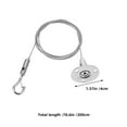 thumbnail image 2 of LIFKOME 6pcs Light Steel Wire For Picture Rail Hanging System In Outdoor Hanging, 2 of 8