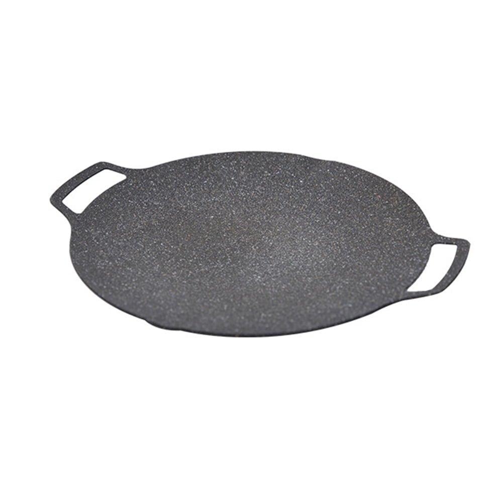 Mounthiker BBQ Camping Frying Pan Cooktop for Bonfire Cast Iron Wok Top