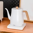 thumbnail image 1 of Electric Tea Kettle, 304 Stainless Steel Gooseneck Coffee Kettle, Precise  Control, 800ml Capacity, Automatic Shutoff, Wood Grain Texture, Ergonomic Handle Heat Resistant, 1 of 7