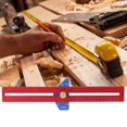 thumbnail image 2 of Fosa Line Ruler, Practical Aluminum Alloy Great Workmanship Carpenter Ruler, Measuring For Home Outdoor Woodworking, 2 of 8