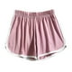 thumbnail image 3 of TaTaai Women's Solid Yoga Beach Shorts 3 Inch Mid Thigh High Waisted Lounge Casual Home Wear Summer Soft Non-See-Through Athletic Gym Workout Fitness Gift, 3 of 8