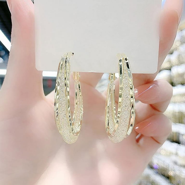 Walmart diamond hoop sale earrings