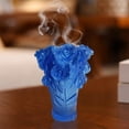 thumbnail image 3 of Jarrón artístico, decoración floral, recipiente para arreglos florales, elegantes y decorativos. Azul, 3 of 8