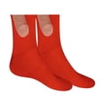 thumbnail image 2 of 1 par de calcetines deportivos altos, divertidos y suaves para hombres y mujeres, para pareja, accesorios unisex 46cm Yinane calcetines altos, 2 of 8