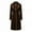 Brown, variant on jobturf Long Jackets for Women Single Breasted Notched Lapel Velvet Overcoat Long Sleeve Going Out Tops Dressy Casual Long Trench Coats with Pockets