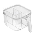 thumbnail image 2 of Caja De Condimentos Para Especias, Estante Transparente Para Condimentos, 4 Compartimentos, Tarro Para Especias Con 4 Cucharas Para Azúcar, Sal, Pimienta Y Otras Especias, 2 of 8