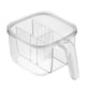 thumbnail image 2 of Caja De Condimentos Para Especias, Estante Transparente Para Condimentos, 4 Compartimentos, Tarro Para Especias Con 4 Cucharas Para Azúcar, Sal, Pimienta Y Otras Especias, 2 of 8