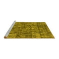 thumbnail image 2 of Ahgly Company Machine Washable Indoor Rectangle Oriental Yellow Industrial Area Rugs, 3' x 5', 2 of 4