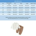 Baby Boy Outfits 1218 Months Infants Casual Comfort White Top Brown