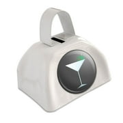 Martini Glass Olive White Cowbell Cow Bell