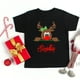 thumbnail image 3 of Camiseta navideña personalizada para niños, ciervo personalizado con nombre, ropa para niños, camisetas para niños y niñas, atuendo de fiesta, camiseta a juego para hermanos, 3 of 5