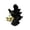 Black, variant on Yucurem Vintage Resin Ghost Lantern, Halloween Light Up Cracker Barrel Witch Statues for Home Outside Garden Yard Patio Lawn Decor (White)