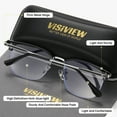 thumbnail image 3 of VISIVIEW Unisex Anti-Blue Light Glasses Full Frame Modern Everyday Eyewear for Travel and Daily, 3 of 6