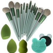 INSMART Makeup Brush Set 17 Pcs Premium Synthetic Foundation Powder Concealers Eye shadows Blush Makeup Brushes