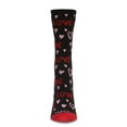 thumbnail image 2 of MeMoi Women's Love and Hearts Bamboo Blend Crew Socks - Womens - Female, 9-11, Black, 2 of 6